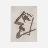 Joe Bradley, Untitled, 2014, ink on newsprint
