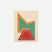 Wolfeboro (from the Eccentric Polygons series) by Frank Stella, 1974, lithograph and screenprint on Arches wove paper, sold Jun 2017