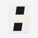 Black White Black by Ellsworth Kelly, 1970, lithograph on Special Ariomari paper, sold Jun 2017