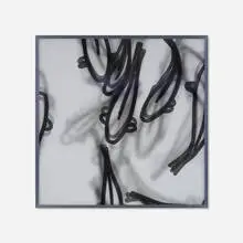 Carp by Julian Opie, 2015, lenticular acrylic in aluminum frame, sold Jun 2017