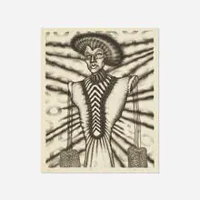Ed Paschke, Tudor, 1976, lithograph on paper