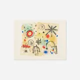 Untitled by Joan Miró, lithograph on paper, sold Jun 2017