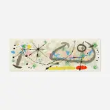 Untitled (from Le Lezard aux Plumes D'or) by Joan Miró, 1967, lithograph on paper, sold Jun 2017
