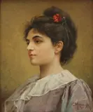 Georges Hervy, Untitled, oil on canvas 27 x 22cm