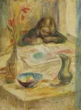 Kathleen Browne, Untitled, oil on canvas 90 x 70cm Exhibited: The New English Art Club at The Mall Galleries