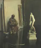 Orlando Greenwood, Untitled, oil on canvas 75 x 60cm