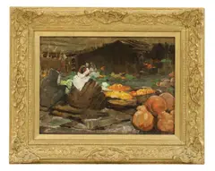 Untitled by Arthur Melville, Cairo oil on canvas 23 x 31cm, sold Dec 2020