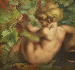 Edward Lütz, Untitled, oil on canvas 64 x 66cm