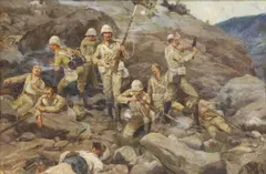 George Soper, Untitled, oil on canvas 49 x 74cm George Soper lived in Welwyn