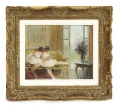 Untitled by Jules Rene Herve, oil on canvas 22 x 27cm ., sold Dec 2020