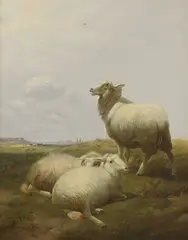 Untitled by Thomas Sidney Cooper, oil on panel 40.7 x 30.4cm Provenance: With B Cohen & Sons, sold Dec 2020