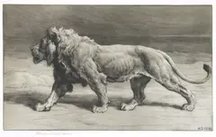 Untitled by Herbert Dicksee, gaze fixed on the horizon original etching on paper, sold Dec 2020