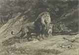 Herbert Dicksee, Untitled, 1887 original etching on vellum