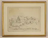 Louisa Hoare, Untitled, pencil 17.5 x 37cm Provenance: Mandell's Gallery