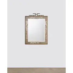 Rare 'Chine Fret' Mirror by Philip and Kelvin Laverne, sold Mar 2026