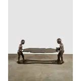 Rare 'Generation' Sculptural Table by Philip and Kelvin Laverne, sold Mar 2026