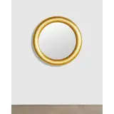 Karl Springer, 'Half Round Molding' Wall Mirror, , lacquered gold leaf, mirror plate