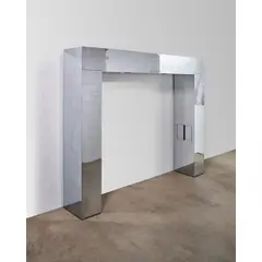 Paul Evans, 'Cityscape' Illuminated Headboard, for Directional, chrome-plated steel