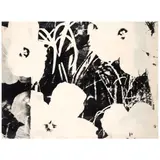 Andy Warhol, Flowers (Feldman & Schellmann I.6), c. 1964, Unique screenprint in black on Strathmore Drawing paper, one of a small number of impressions
