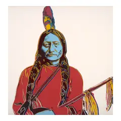 Andy Warhol, Sitting Bull (Feldman & Schellmann IIIA.70), 1986, Screenprint in colors on Lenox Museum Board, from the unpublished edition of unknown size