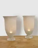 Pair of 'Venetian Glass Table Top Torcheres' by Karl Springer, Pair of 'Venetian Glass Table Top Torcheres', sold Mar 2026