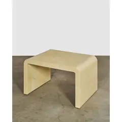 'Waterfall' Coffee Table by Karl Springer, , wood, lacquered goatskin, sold Mar 2026