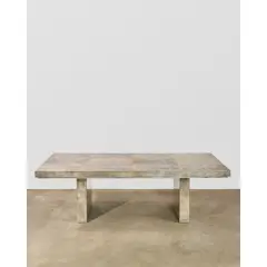 'Bauhaus' Dining table by Karl Springer, , lacquered gray goatskin, wood, sold Mar 2026