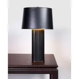 Karl Springer, 'Oval' Table Lamp, , black snakeskin, bronze