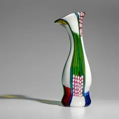 Anzolo Fuga, 'Finestre' Vase, , lattimo and polychrome glass