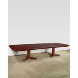 Monumental 'Regency Style' Extending Dining Table by Karl Springer, , mahogany with satinwood inlay, brass, sold Mar 2026