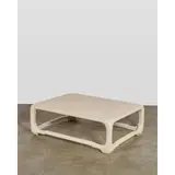 Karl Springer, 'Chinese Cube Style' Coffee Table, , beige lacquered linen, wood