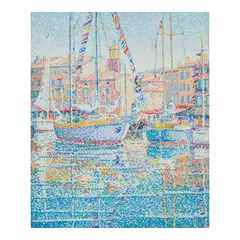 Yvonne Canu, St. Tropez, oil on canvas
