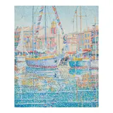 Yvonne Canu, St. Tropez, oil on canvas