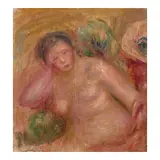 Pierre-Auguste Renoir, Femme nue assise (fragment), circa 1915-1917, oil on canvas