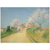 Achille Laugé, L'Entrée de Cailhau au printemps, 1919, oil on canvas