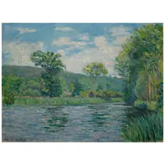 Blanche Hoschedé Monet, La Risle, Beaumont-le-Roger, 1910, oil on canvas