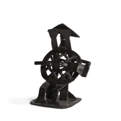 Jacques Lipchitz, Seated Harlequin with Mandolin, 1926, bronze with dark brown patina