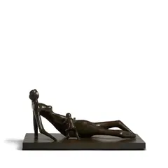 Henry Moore, Reclining Mother and Child III, 1979, bronze with brown patina