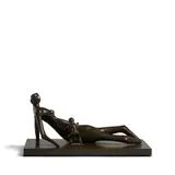 Henry Moore, Reclining Mother and Child III, 1979, bronze with brown patina