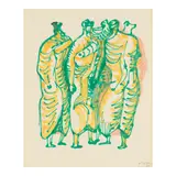 Henry Moore, Group of Standing Women, 1966, felt-tip pen on paper
