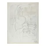 Fernand Léger, Composition à la danseuse, circa 1928, pencil on paper