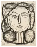 Francoise by Pablo Picasso, 1946, Lithographie auf Arches-Velin, sold Jun 2015
