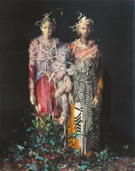 Jonas Burgert, Leis, 2016, Öl auf Leinwand
