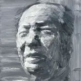 Yan Pei-ming, Mao, Chinese Vermilion #7, 2001, Öl auf Leinwand