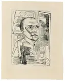 Max Beckmann, Berliner Reise, 1922, Original-Halbleinenmappe mit 10 Lithografien, jeweils auf Velin, und einer Lithografie auf dem Mappendeckel