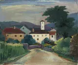 Tessiner Landschaft by Karl Hofer, Um 1925, Öl auf Leinwand, sold Nov 2011