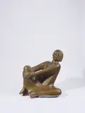 Ernst Barlach, Der singende Mann, 1928, Bronze mit goldbrauner Patina