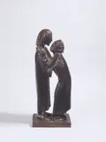 Das Wiedersehen by Ernst Barlach, 1926, Bronze mit dunkelbrauner Patina, sold Dec 2021