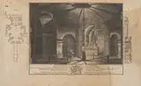 Michael Heinrich Rentz, Sporck Crypt, 18th century, copper engraving, paper