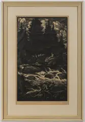 Nikola Tanev, Nude in a Forest II, 1926, etching, paper
